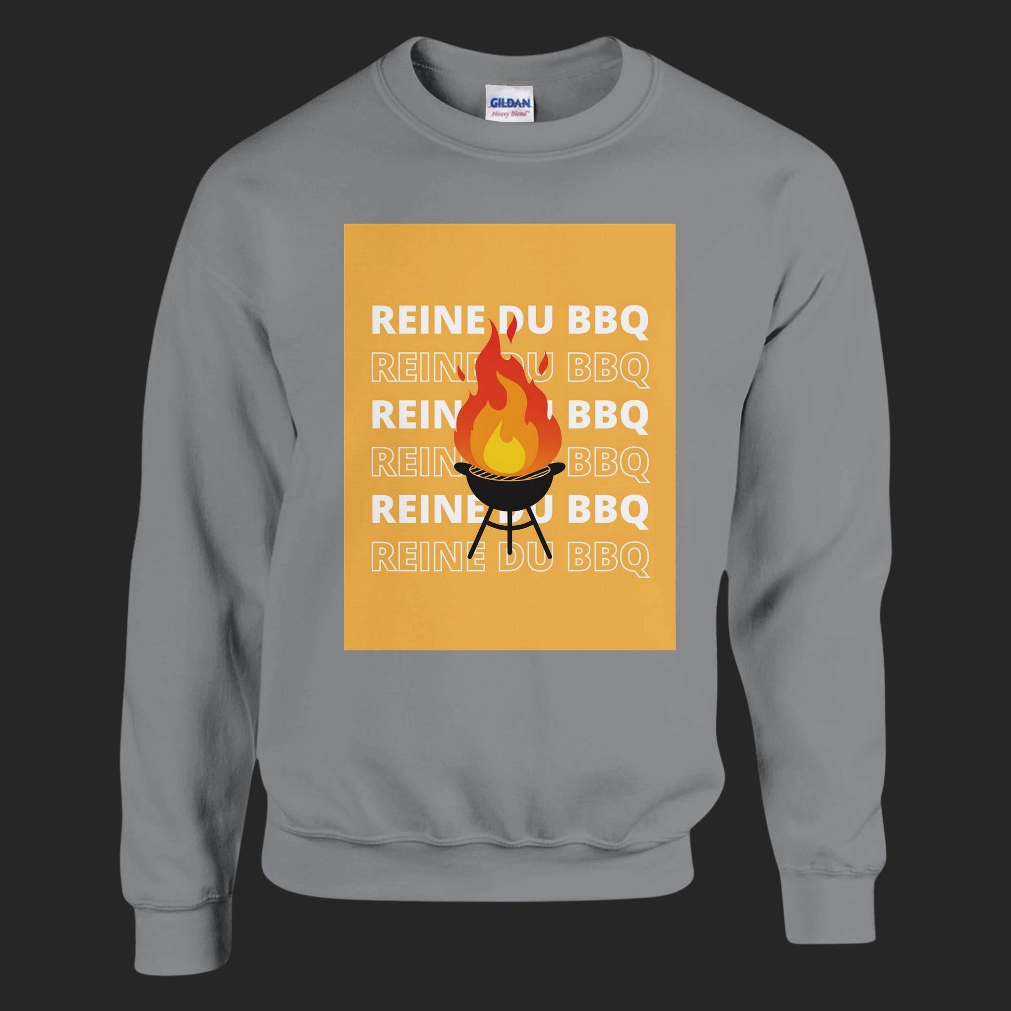 CréaBBQ - reine / sweatshirt Sport Grey - CréaSimon