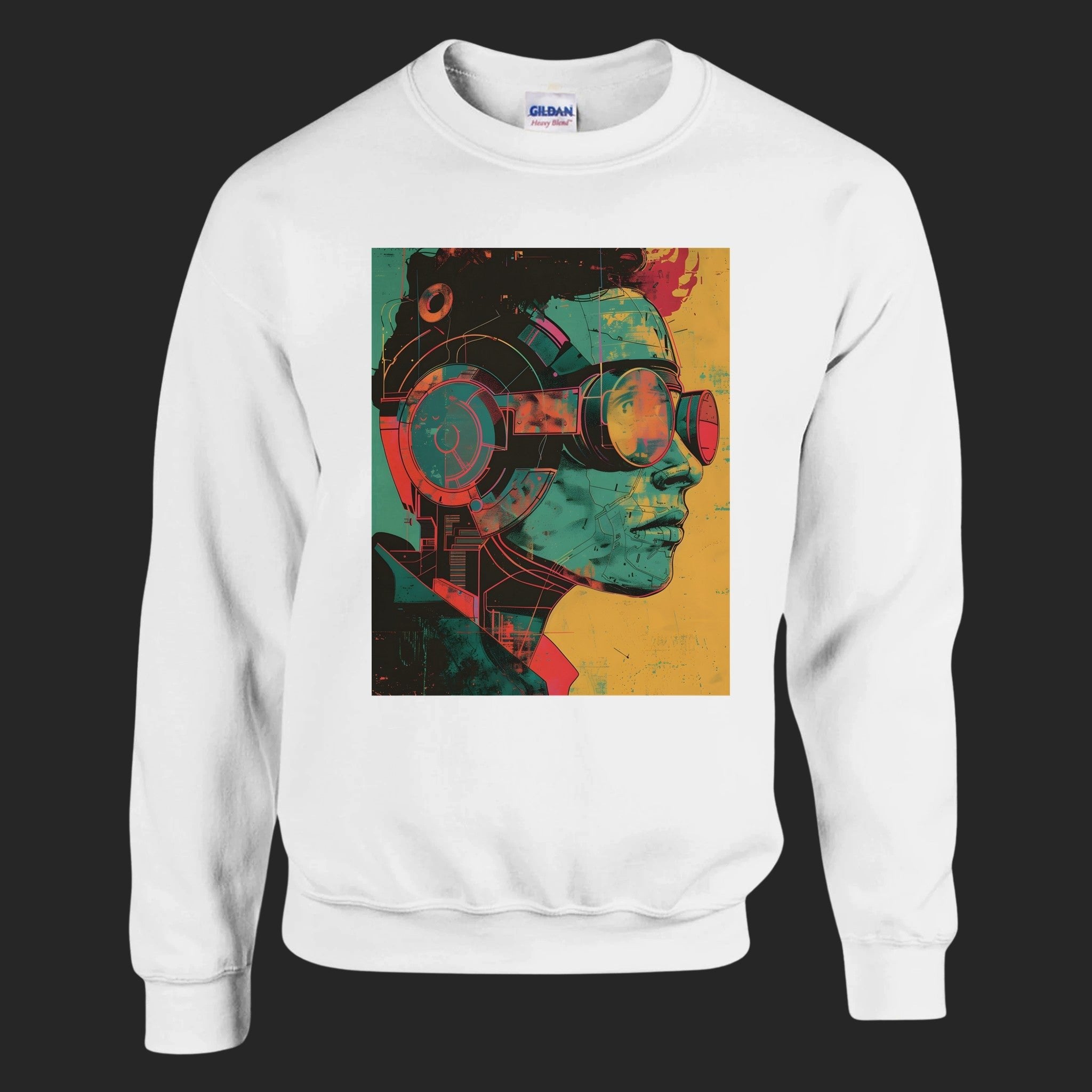 CréaCyborg 1 / sweatshirt White - CréaSimon