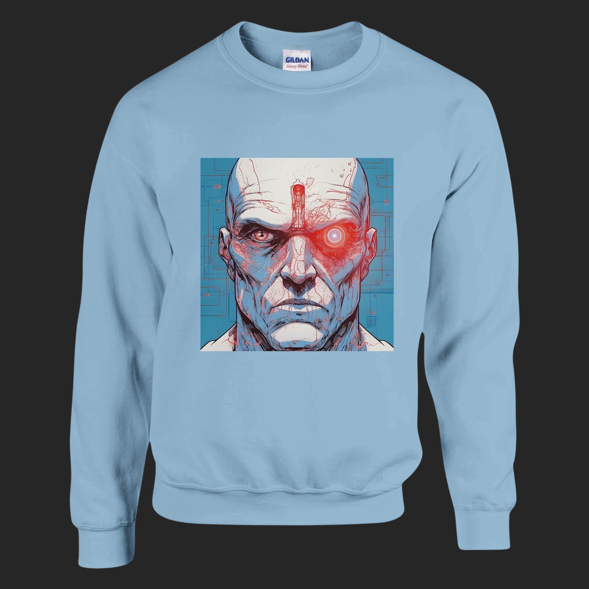 CréaCyborg 2 / sweatshirt Light Blue - CréaSimon