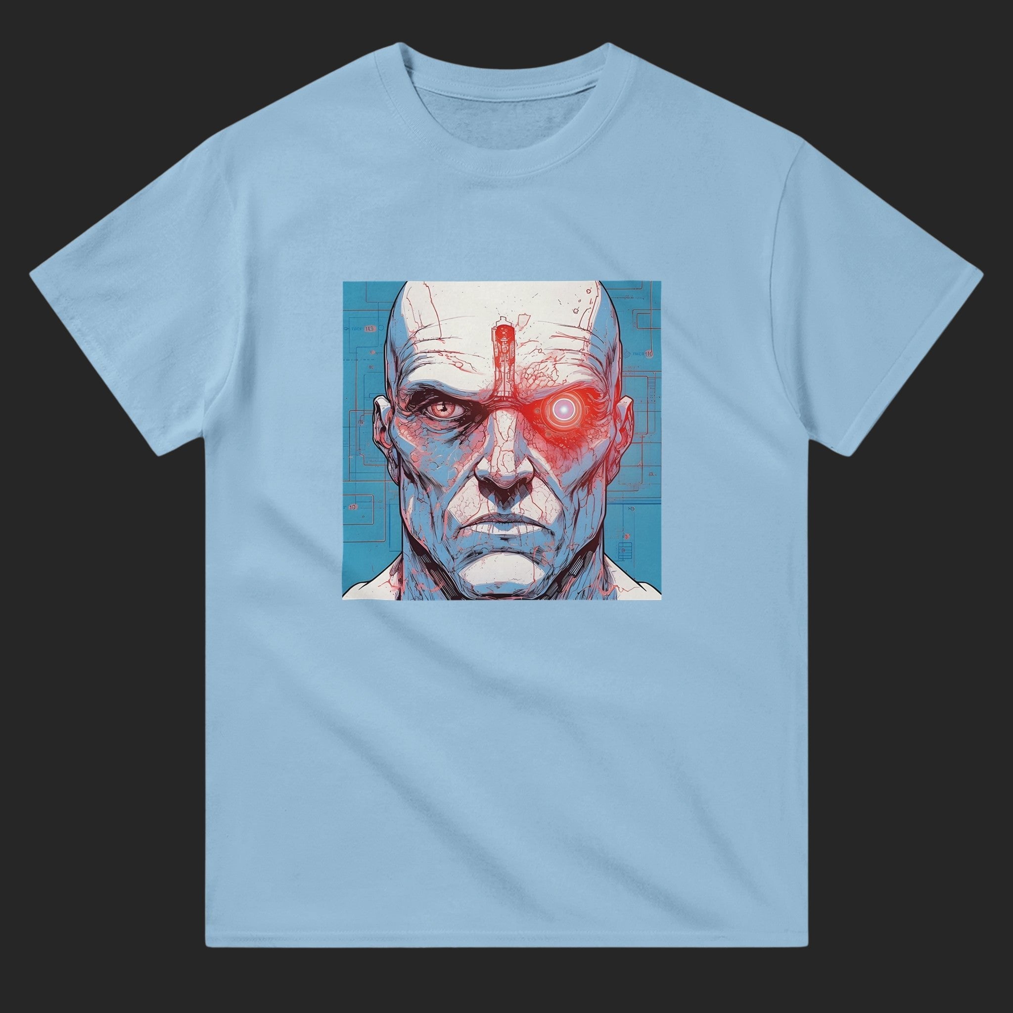 CréaCyborg 2 / t - shirt homme Light Blue - CréaSimon