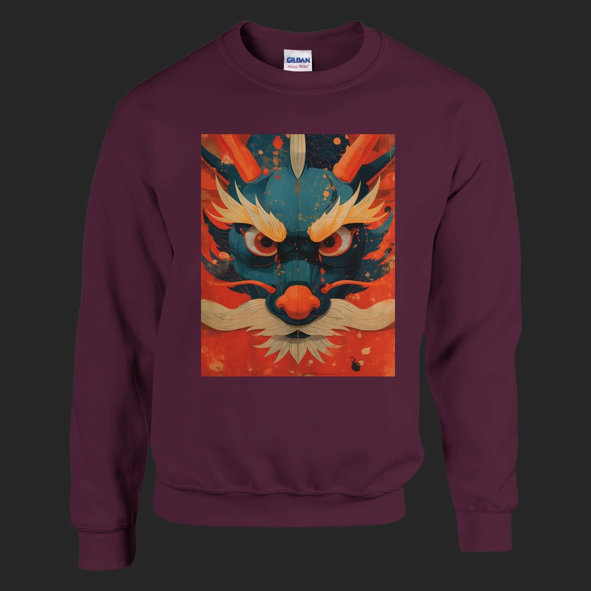 CréaDragon / sweatshirt Maroon - CréaSimon