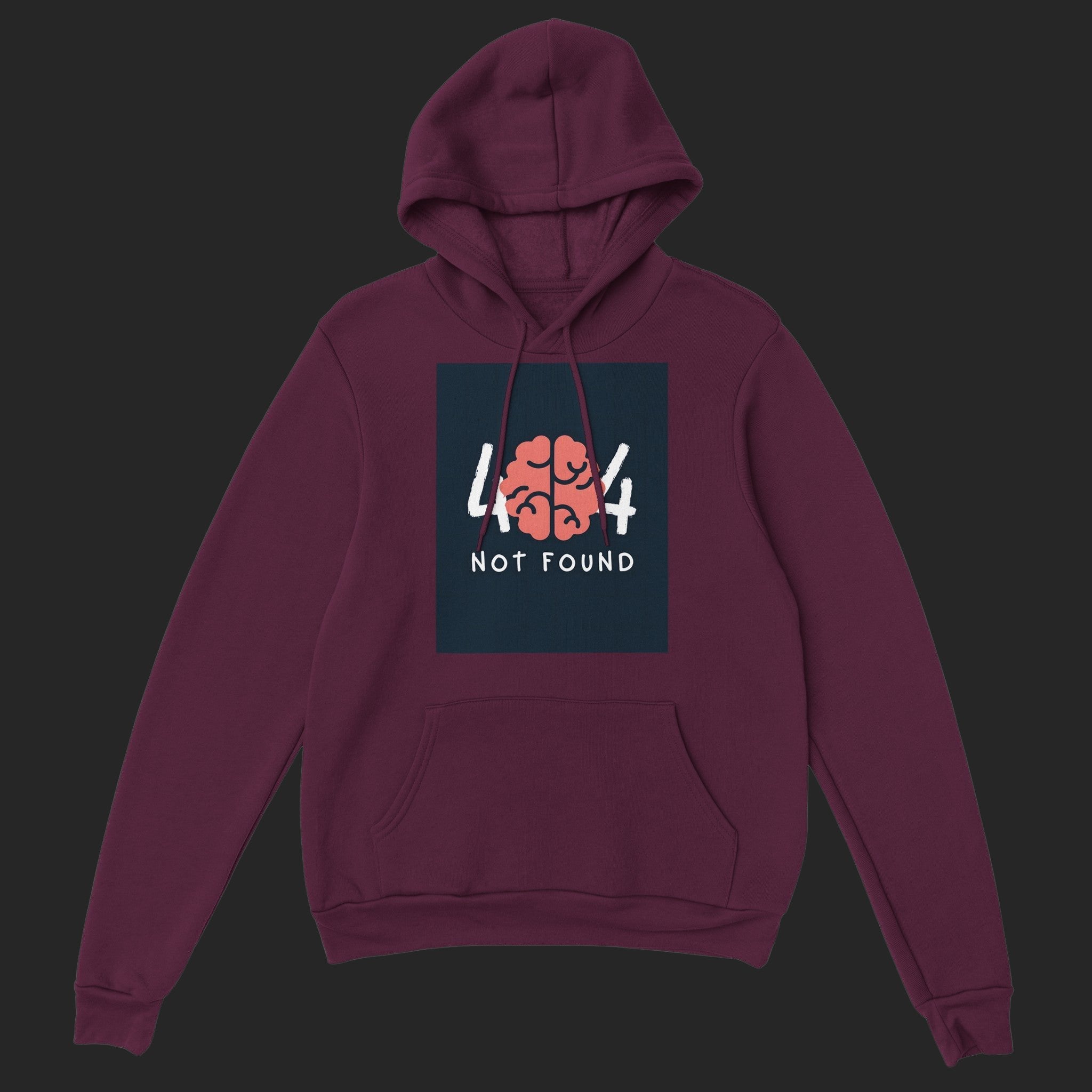 CréaErreur 404 / hoodie homme Maroon - CréaSimon