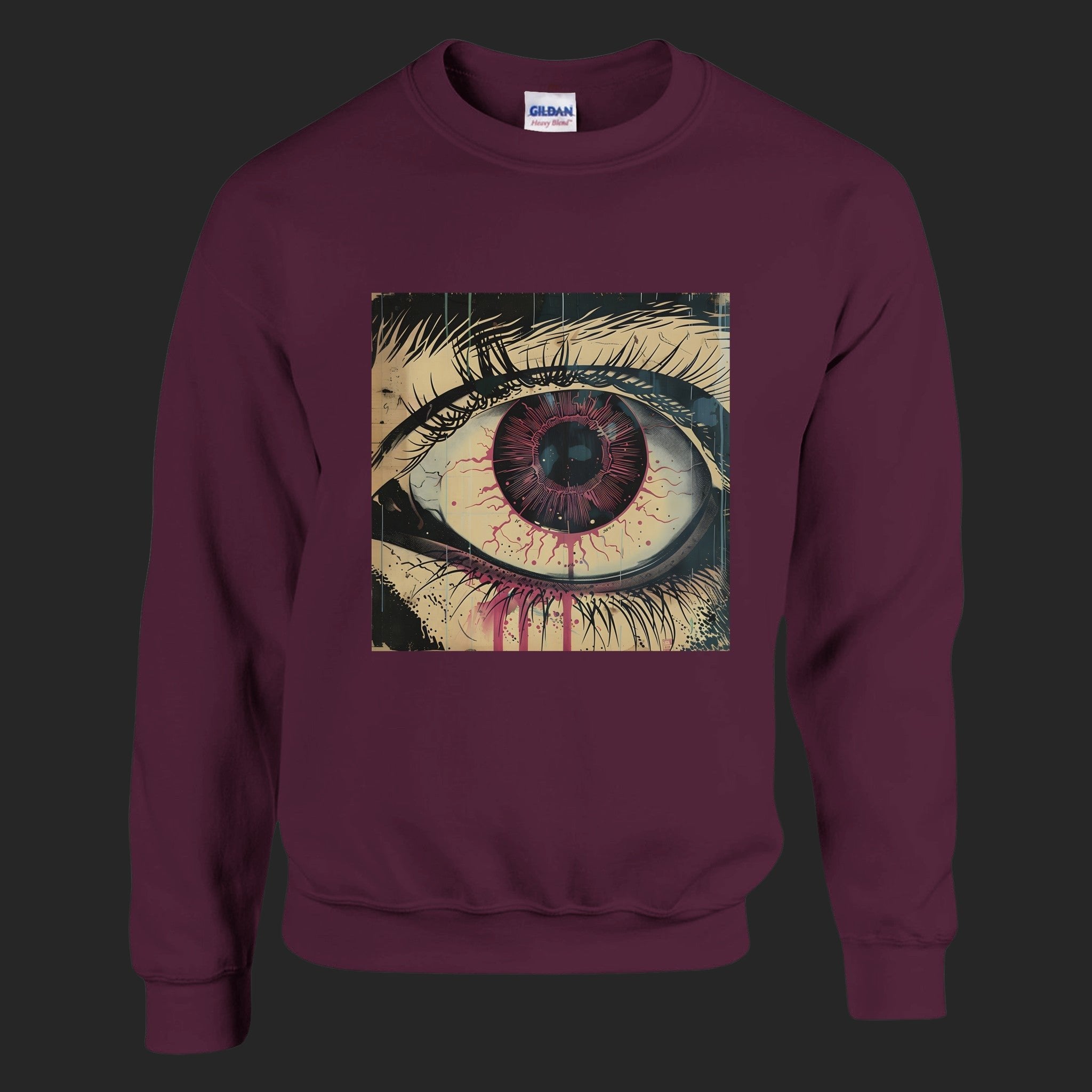 CréaŒil / sweatshirt Maroon - CréaSimon