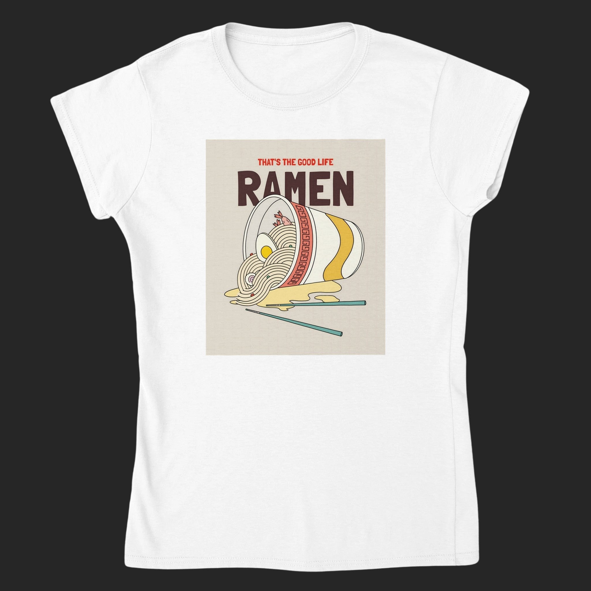 CréaRamen / t - shirt femme White - CréaSimon