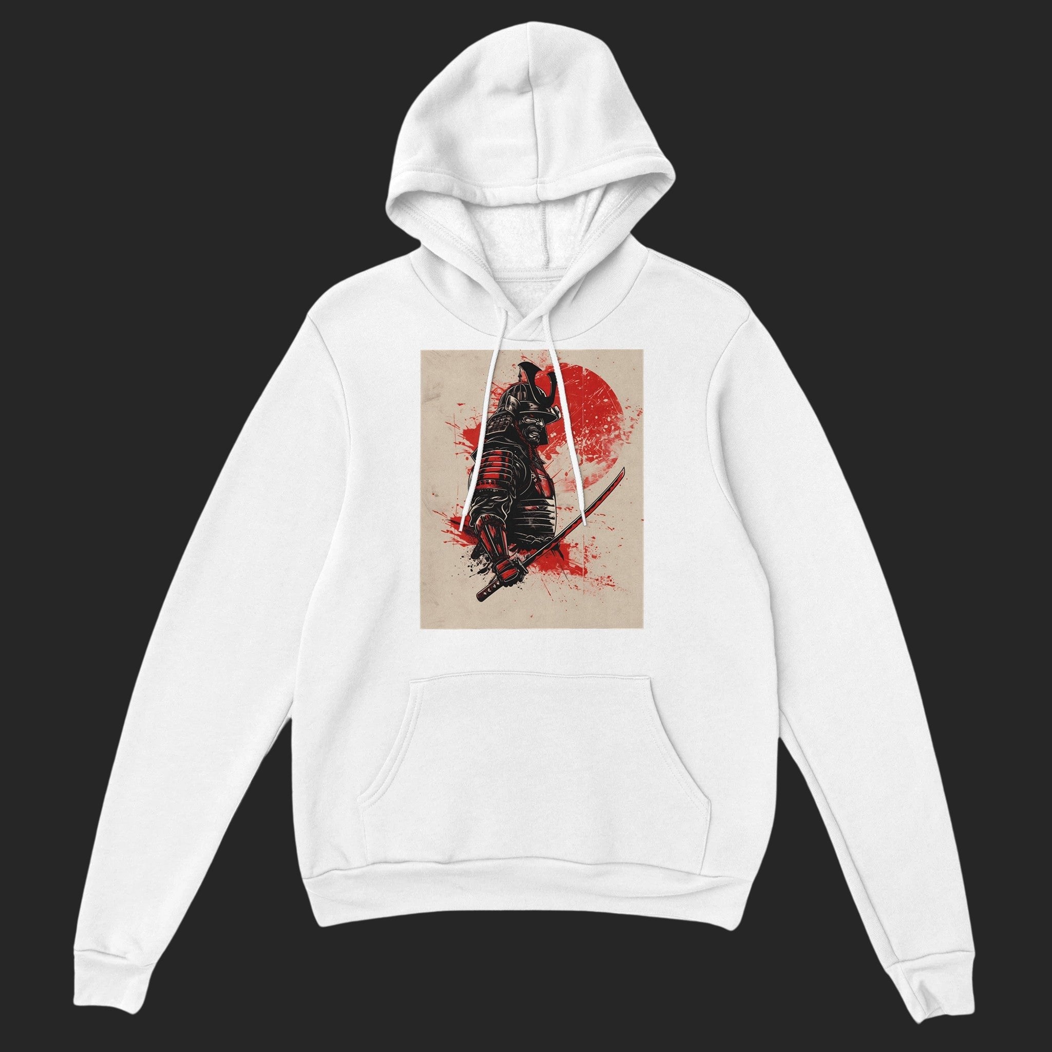 CréaSamouraï / hoodie homme White - CréaSimon