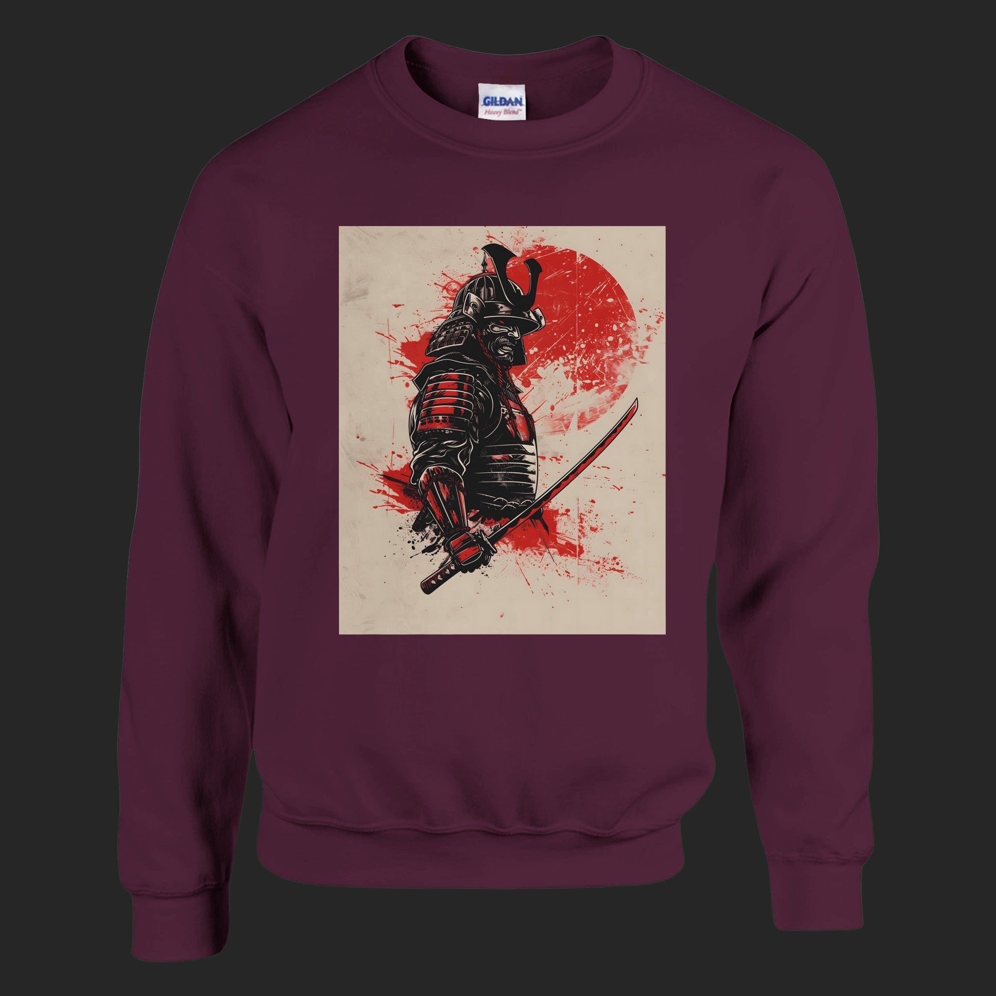 CréaSamouraï / sweatshirt Maroon - CréaSimon